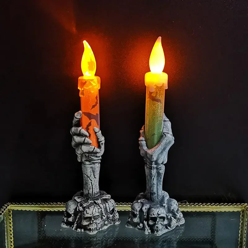 Skeleton Hand LED Candles